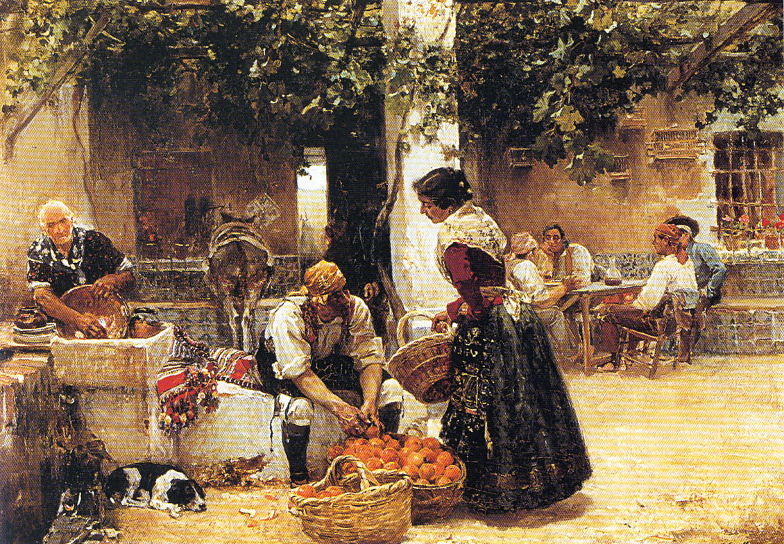 El naranjero. Óleo sobre lienzo. Joaquin Sorolla. 1891
