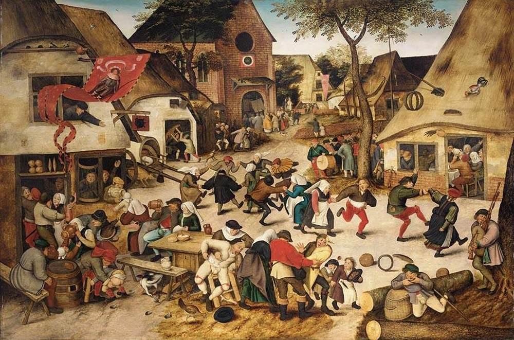 Escena cotidiana de la Baja Edad Media. Obra de Pieter Brueghel, el Joven (1564-1638)