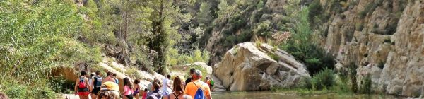 Ruta acuática por las pozas del río Mijares en Torrechiva